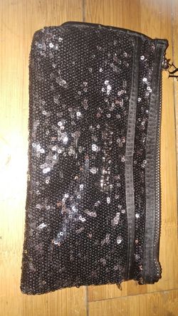 Victorian Secret Sparkle Sequin Embroidered Wallet/Clutch