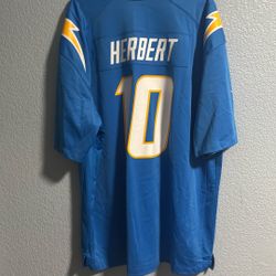 2XL Chargers Justin Herbert Jersey 