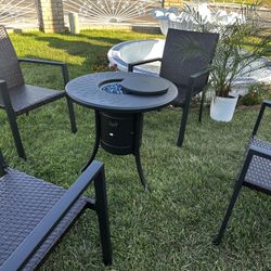brand new patio fire pit set