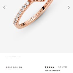 Pandora-Sparkling Blue Elevated Heart ring