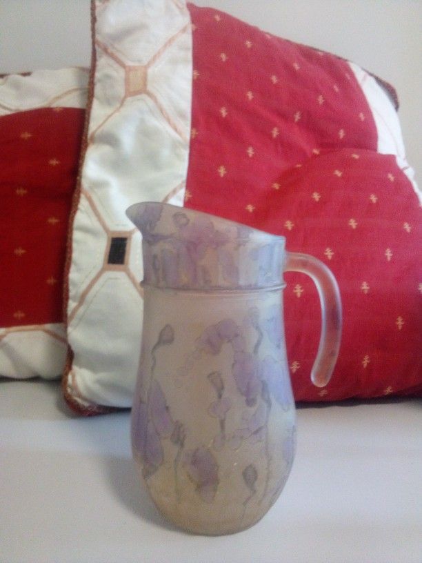 Distressed Vintage Decantur Water Or Use As Vase