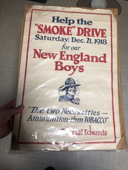 1918 Military Smoke Drive Poster 