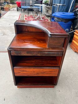 side table 30 1/2" Tall all Wood