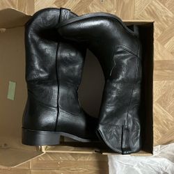  Cowboy Boots for Men Round Toe Distressed Work boots Embroidered Western Boots Traditional Country Boot