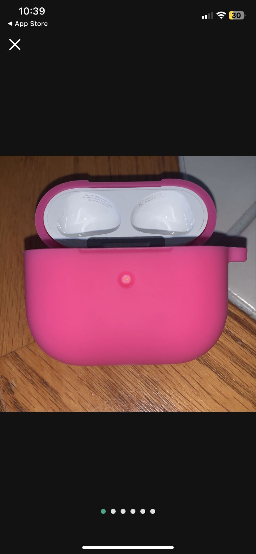 Apple AirPods Pro replacement charging case with pink cover case