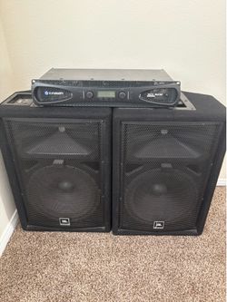 JBL PA speakers