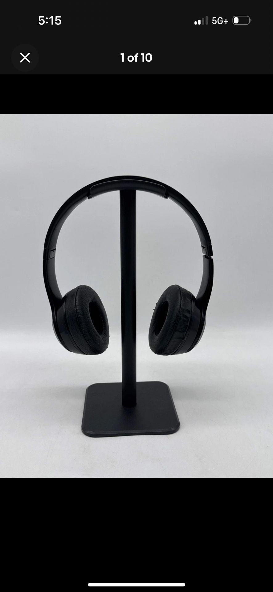 Beats Solo3 Wireless On-Ear Bluetooth Headphones Black A1796 - Loose Folding