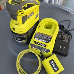 Ryobi 150 Watt Power Inverter With 9ah Ryobi Battery 