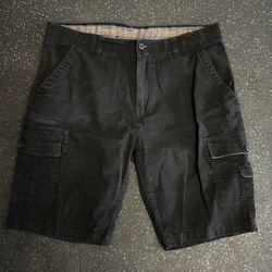 Black Cargo Men’s Shorts Size 38