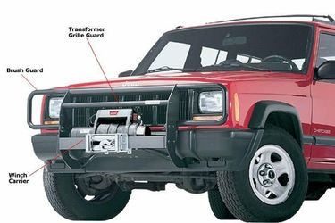 WTB - Jeep XJ Warn Transformer Winch Mount/ Brush Guard