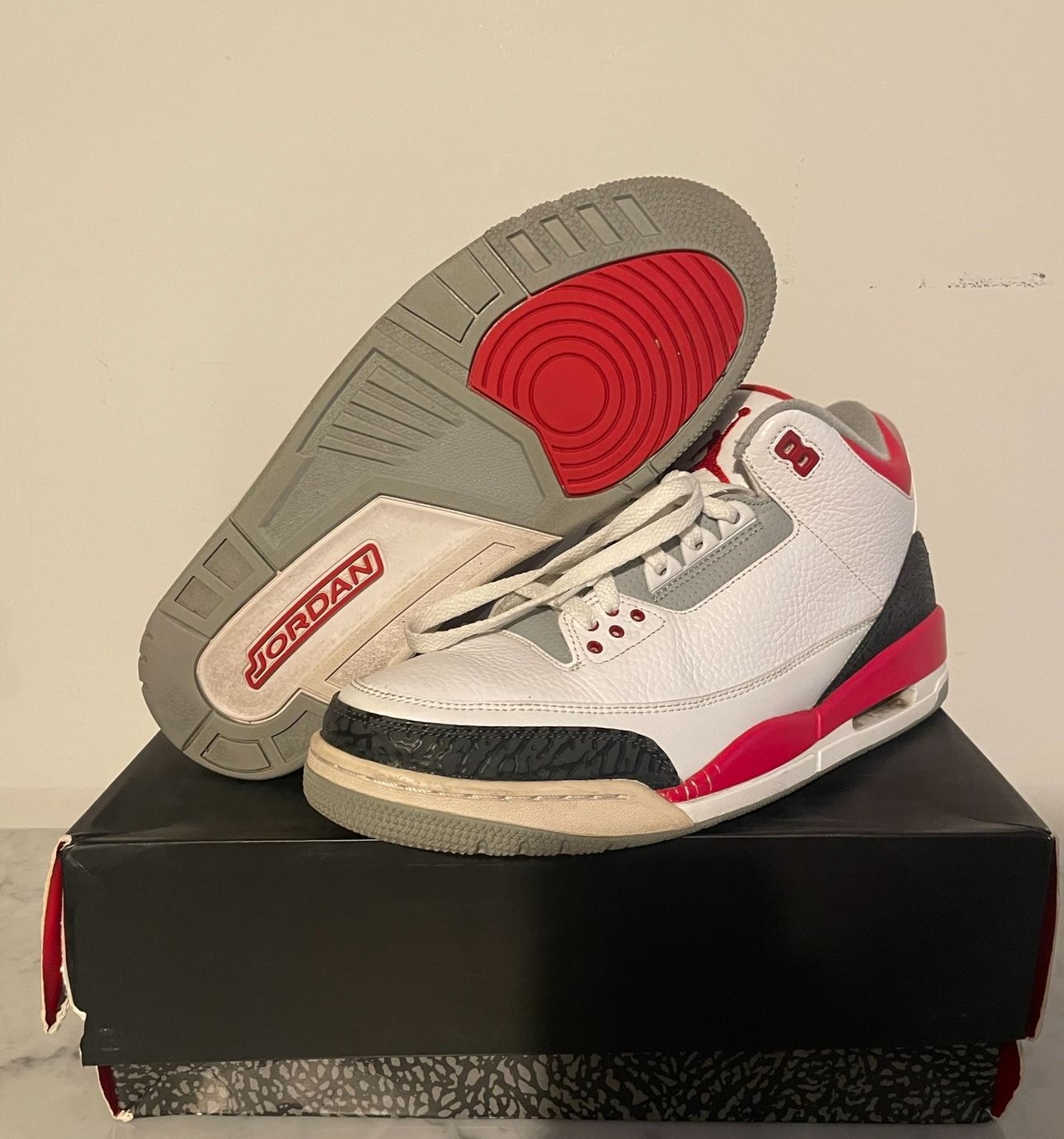 Jordan 3 Fire Red Size 11.5 CLEAN WITH BOX 