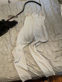 Silver Metallic Halter Jumpsuit