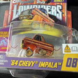 MGA Car Tuned Lowriders Series 1 1964 Chevy Impala 1:64 Diecast Red Unopened