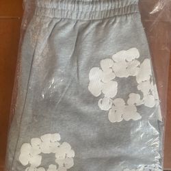 Grey Denim Tear shorts Size L