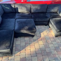 Black Sectional Sofa Couch