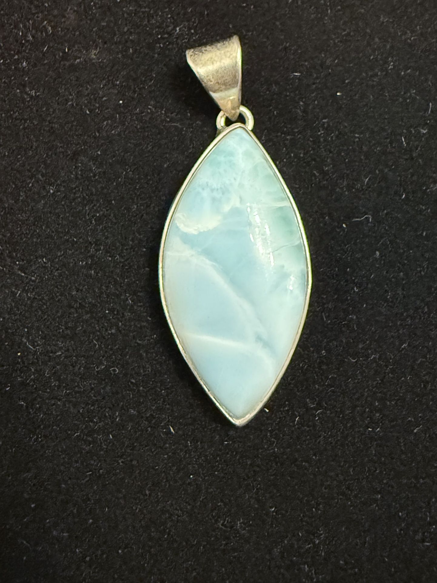 Sterling Silver Caribbean Larimar Pendant
