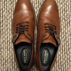 Cole Haan Men’s Oxford Brown Leather Shoes Size 8.5