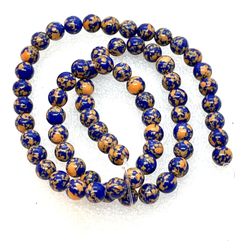 15.5” Strand Of Candy Stone Beads 