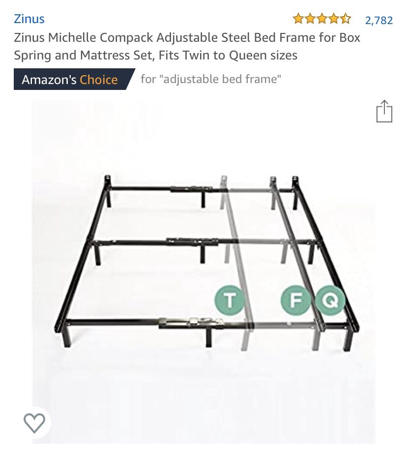 Adjustable bed frame. New.
