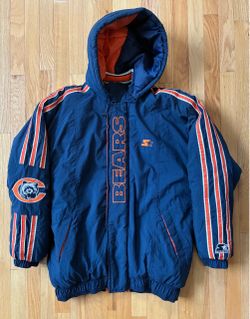Vintage Chicago Bears Starter Pro Line Hooded Jacket NFL Coat Men’s Size L