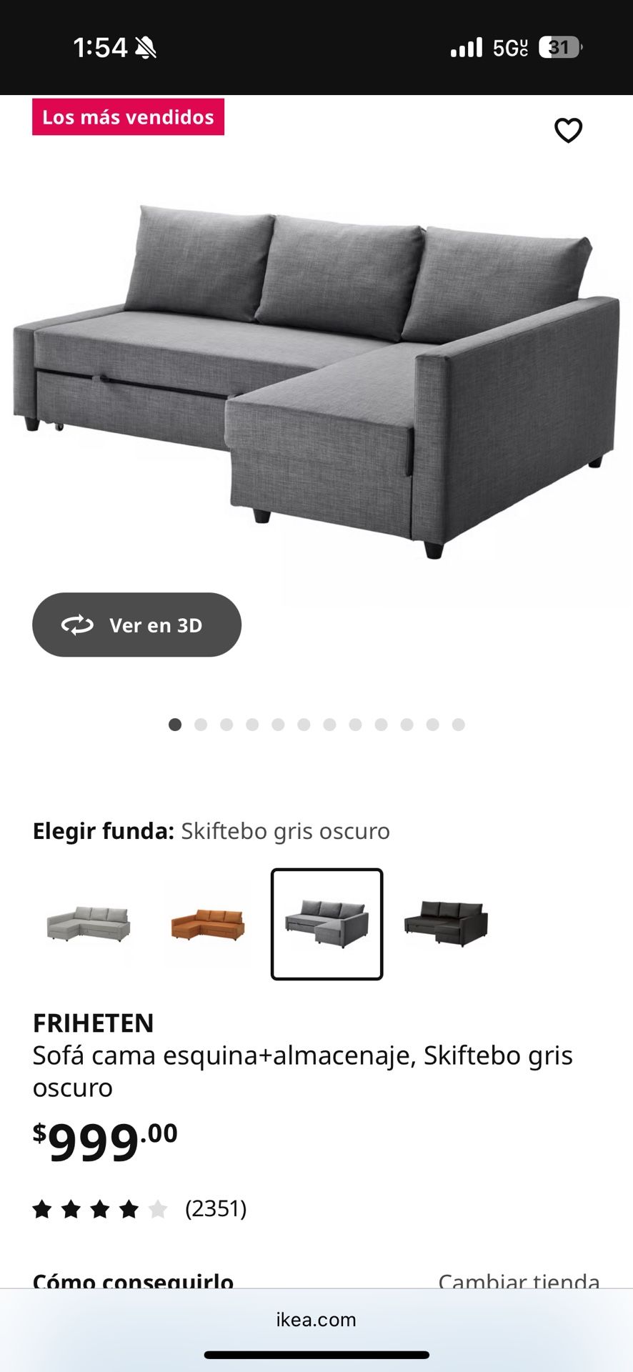 Ikea Sofa L Friheten