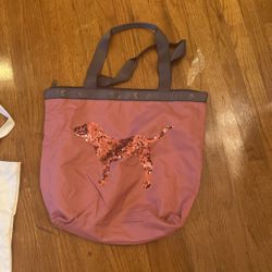 Pink Tote Bag $15