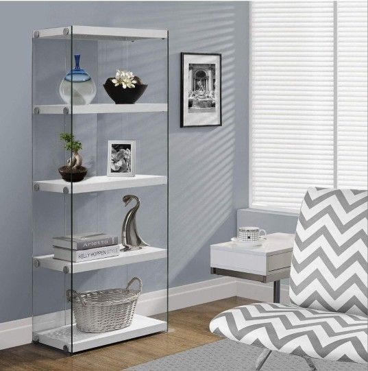 Glass Bookcase / Shelves