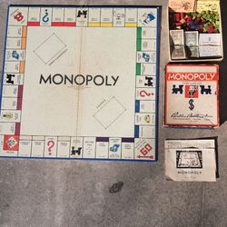 REDUCED !!  1946 Monopoly Board Game - Complete