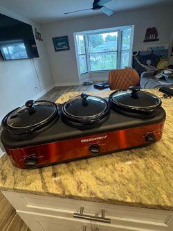 Triple Slow Cooker Buffet 7.5qt