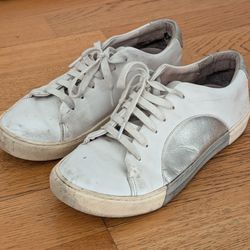 They New York Leather Low Top Sneakers Size 7.5