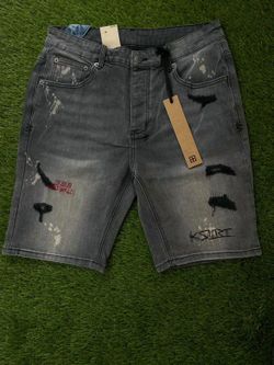 Ksubl shorts grey washed size 32
