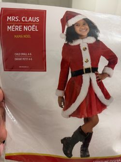 Girls Santa Clause Costume