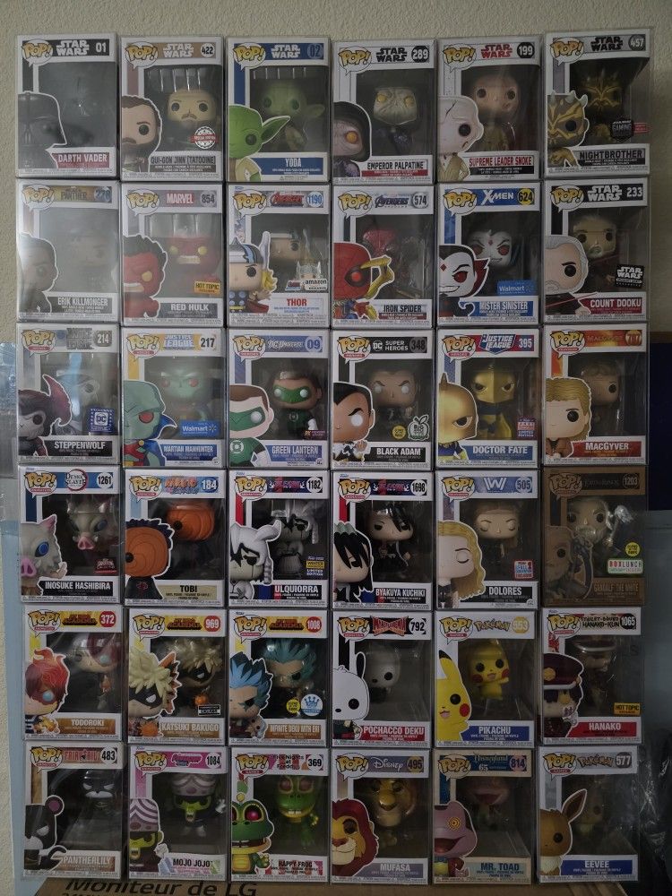 Funko Pops For Sale ((Inquire For Pricing Of Each Pop)
