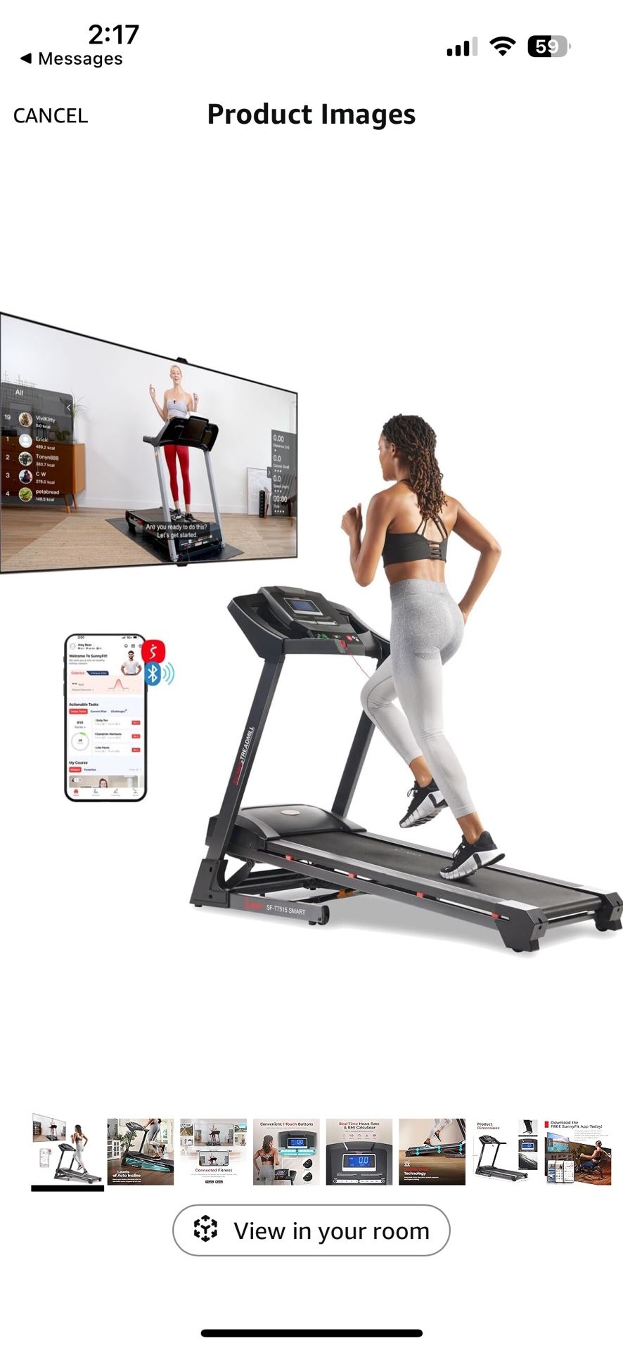 Like New- Premium Foldable Treadmill