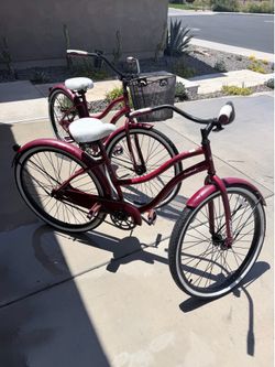 Beach cruiser cycles (pair or separate)