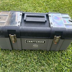 Craftsman tool box with parts trays $10