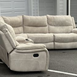 🛋️ Sofa/Couch Sectional - Recliners - Beige - Delivery Available 🚛