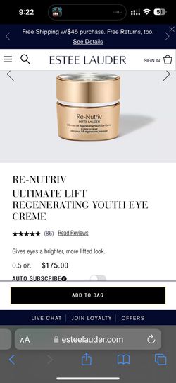 Brand New Estée Lauder Eye Cream