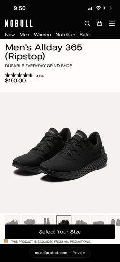 ALL DAY RIPSTOP NO BULL MENS SHOES SIZE 12 & 13