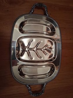 Vintage Silver Plate Serving Platter