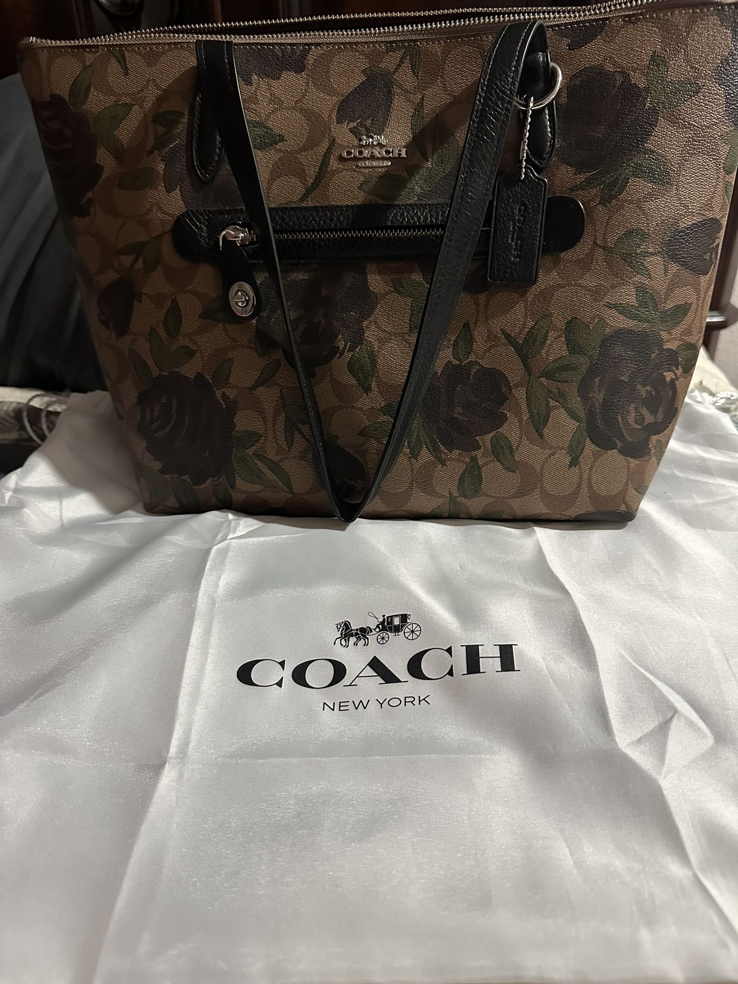 Coach Purse Flower Print