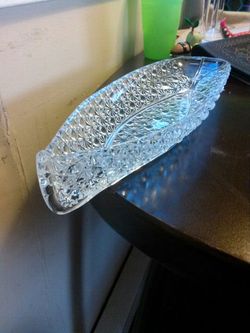 Crystal Glass Boat or Canoe