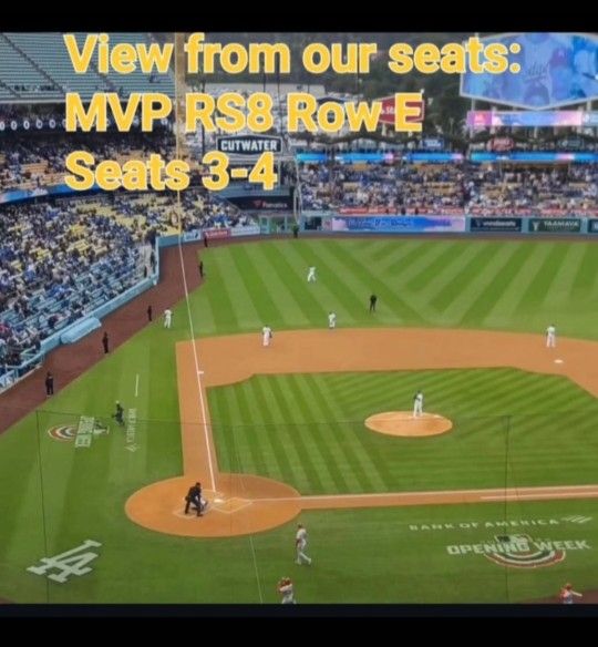 2 Tix & Parking $140 Total Dodgers Vs White Sox 7/1