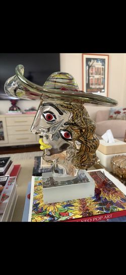 🚨 SELLING Walter Furlan Omaggio a Picasso — Signed Murano Massello Glass Bust 🚨