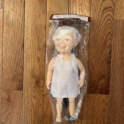 New Vintage 90s Fibre Craft Music Mrs Claus 3203 Dolls Christmas Crafting 13”