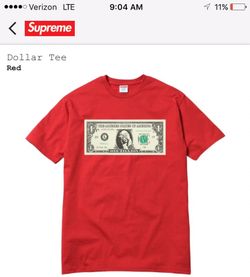 Supreme $ tee new