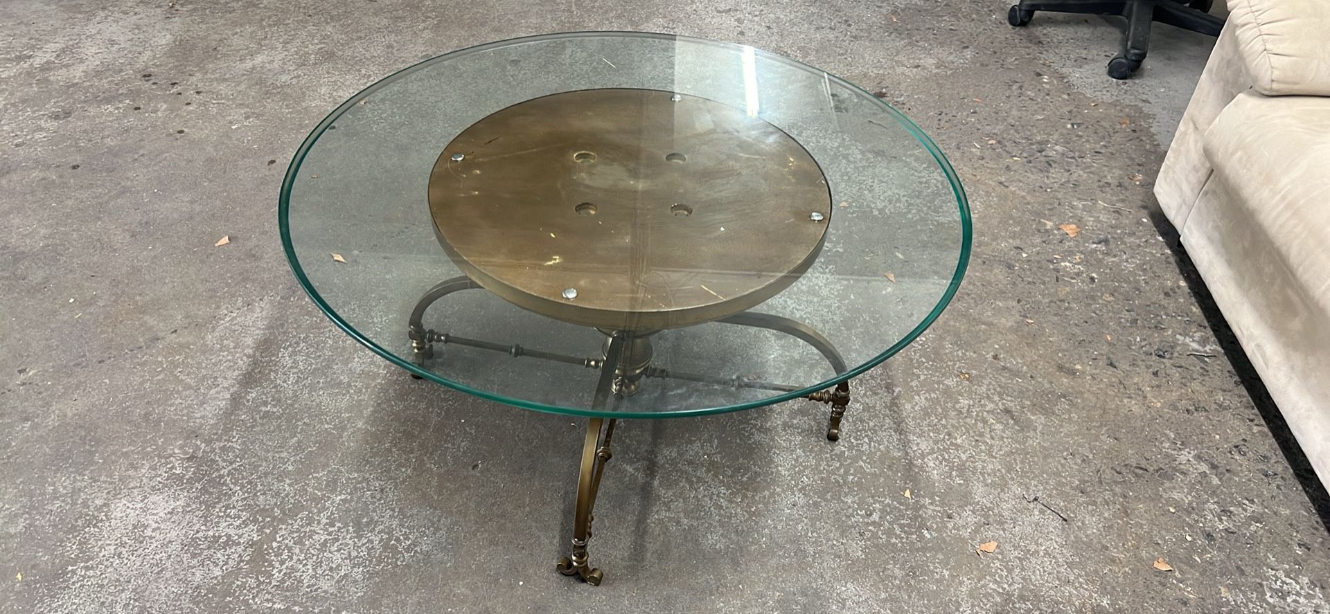 35x36x17”h Have A Glass Coffee Table