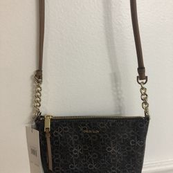 Calvin Klein Small Crossbody Chain Logo Bag