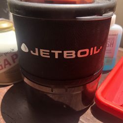 Jet Boil Camping Stove With Fuel! 