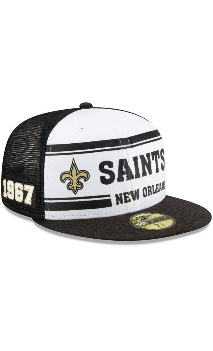 New Era Men's New Orleans Saints Official NFL Sideline Home 59Fifty Fitted Cap Size 7 7/8 62,5cm
